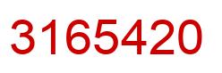 Number 3165420 red image