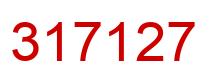 Número 317127 imagen rojo