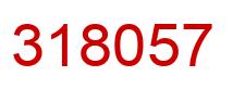 Number 318057 red image