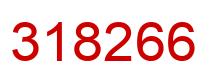 Number 318266 red image