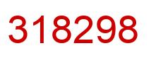 Number 318298 red image