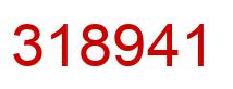 Número 318941 imagen rojo