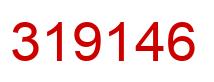 Number 319146 red image