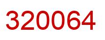 Number 320064 red image