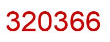Número 320366 imagen rojo
