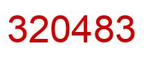 Número 320483 imagen rojo