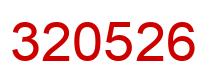 Number 320526 red image