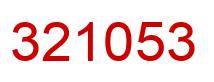 Number 321053 red image