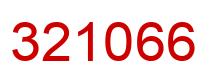 Number 321066 red image