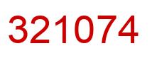 Número 321074 imagen rojo