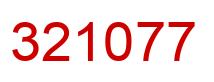 Número 321077 imagen rojo