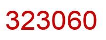 Number 323060 red image