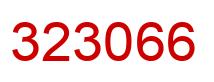 Número 323066 imagen rojo