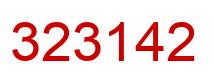 Número 323142 imagen rojo
