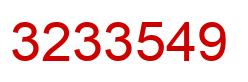 Número 3233549 imagen rojo
