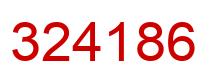 Number 324186 red image