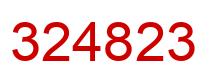 Number 324823 red image