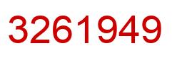 Número 3261949 imagen rojo
