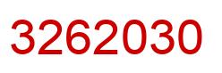 Número 3262030 imagen rojo