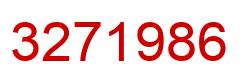 Number 3271986 red image