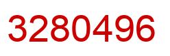 Number 3280496 red image