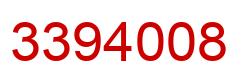 Number 3394008 red image