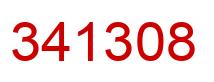 Number 341308 red image