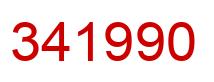 Number 341990 red image