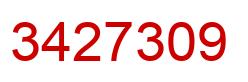 Número 3427309 imagen rojo