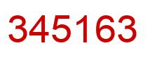 Number 345163 red image
