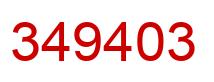 Número 349403 imagen rojo