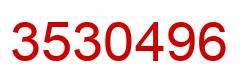 Número 3530496 imagen rojo