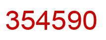 Número 354590 imagen rojo