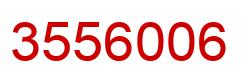 Number 3556006 red image