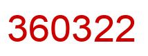 Número 360322 imagen rojo
