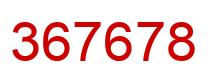Number 367678 red image