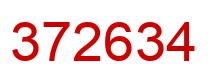 Number 372634 red image