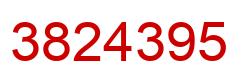 Number 3824395 red image