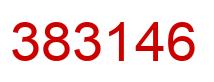 Number 383146 red image