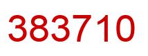 Number 383710 red image