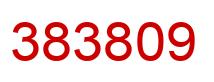 Number 383809 red image
