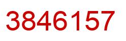 Number 3846157 red image