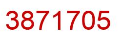 Número 3871705 imagen rojo