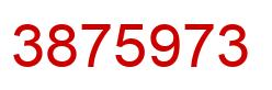 Number 3875973 red image