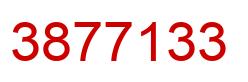 Number 3877133 red image