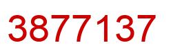 Number 3877137 red image