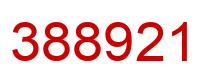 Número 388921 imagen rojo