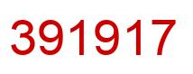 Number 391917 red image