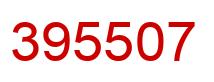 Number 395507 red image