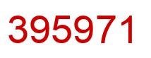 Number 395971 red image